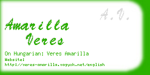 amarilla veres business card